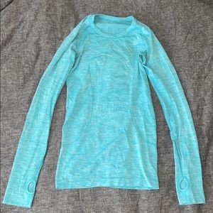 Blue lululemon long sleeve